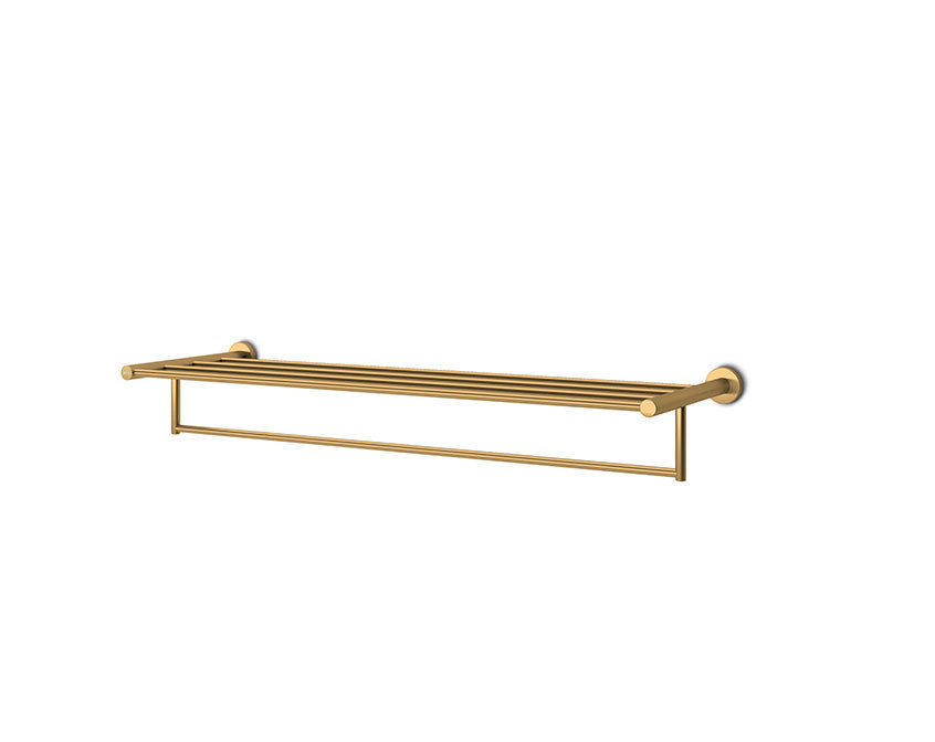 JEE-O Slimline Handdoekrek lengte 70 cm mat goud  - 801-0075