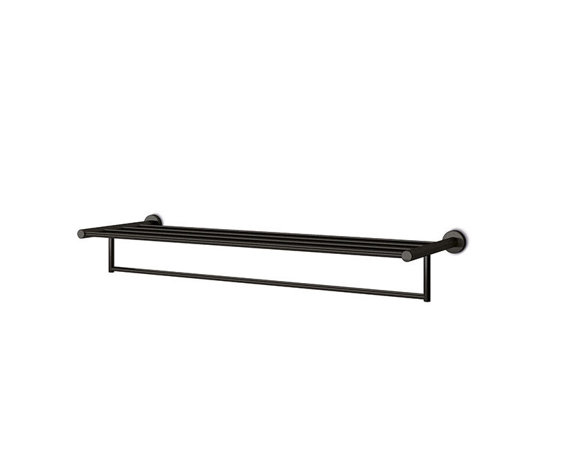 JEE-O Slimline Handdoekrek lengte 70 cm Mat zwart - 801-0073