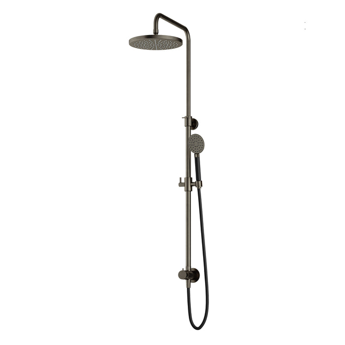 Hotbath Cobber M438 stortdoucheset, hoofddouche 30cm - doucheslang met ronde handdouche - Verouderd IJzer