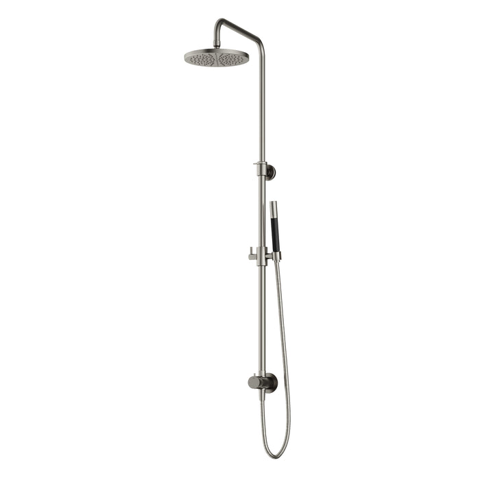 Hotbath Cobber M438 stortdoucheset, hoofddouche 20cm - doucheslang met staaf handdouche - Mat Zwart