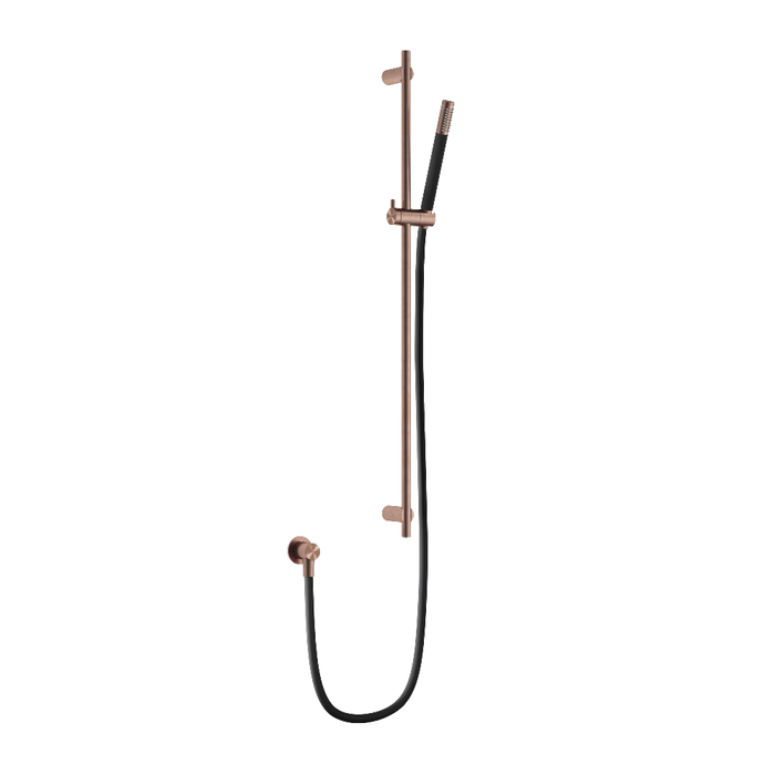 Hotbath Archie AR317 glijstang 90cm Handdouche en doucheslang RVS 316 - Geborsteld Koper PVD